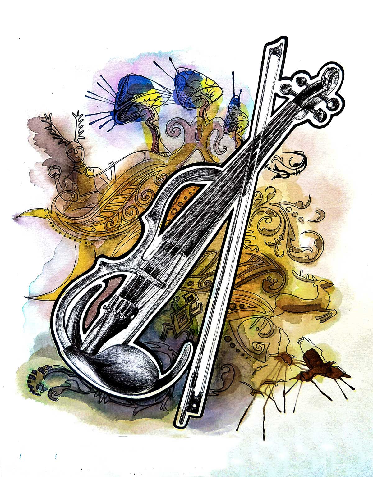 illustration violon